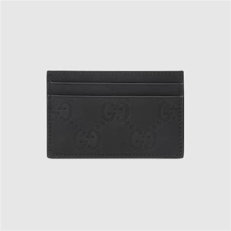 Gucci กระเป๋าใส่บัตร GG rubber